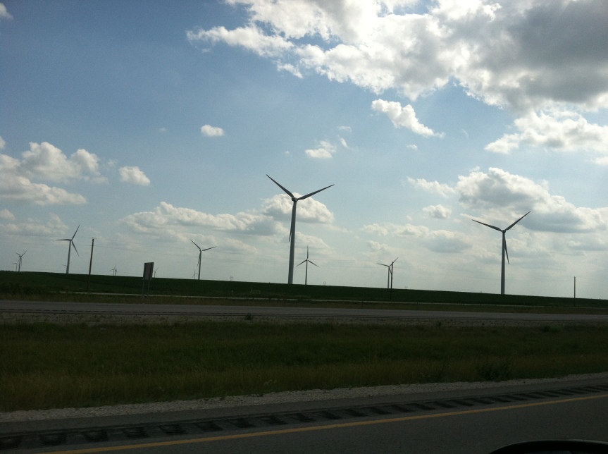 windmills, northern iowa, top of iowa