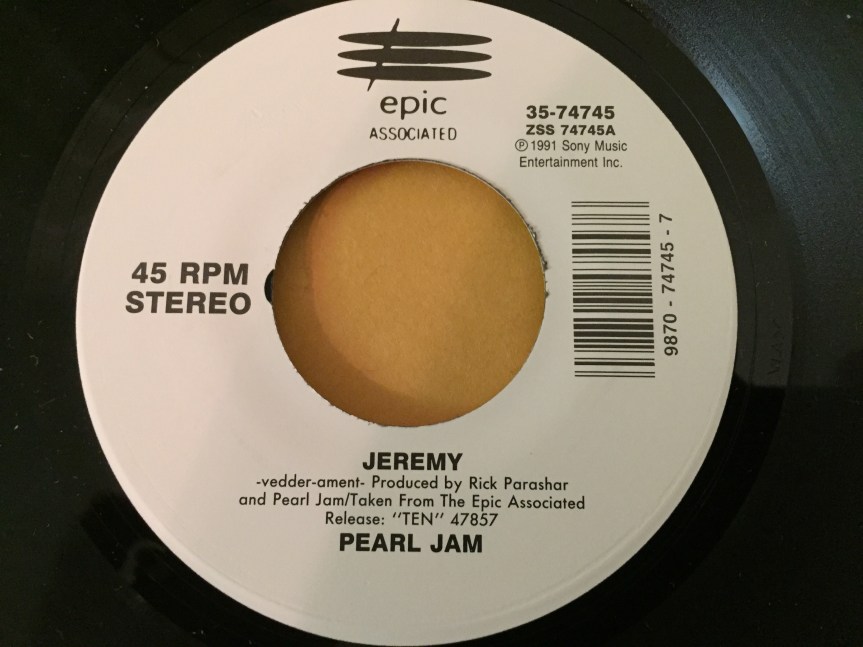 Pearl Jam Jeremy vinyl